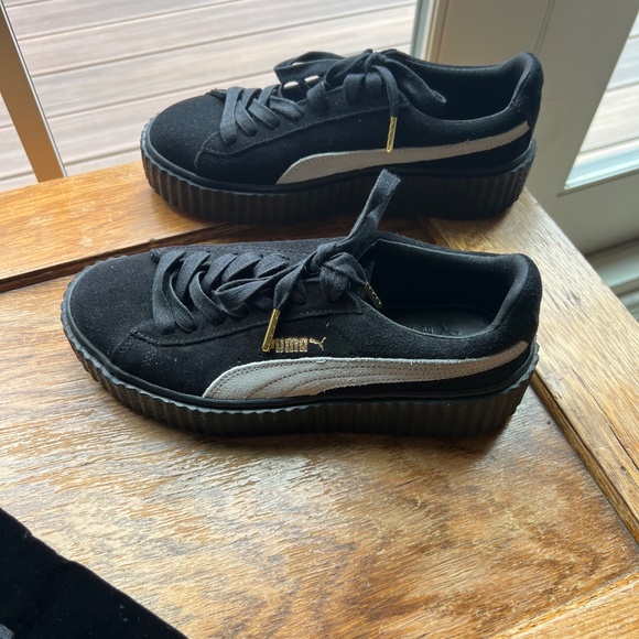 Puma X Fenty Rihanna Creepers- Black w/ White Suede- Never Worn - Picture 11 of 11